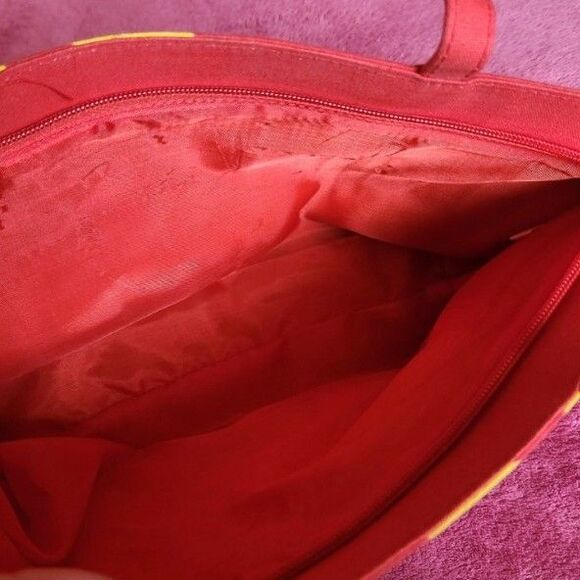 Hawaii Bright Y2k Hand Beaded Coastal Canvas Shoulder Purse - Picture 4 of 5